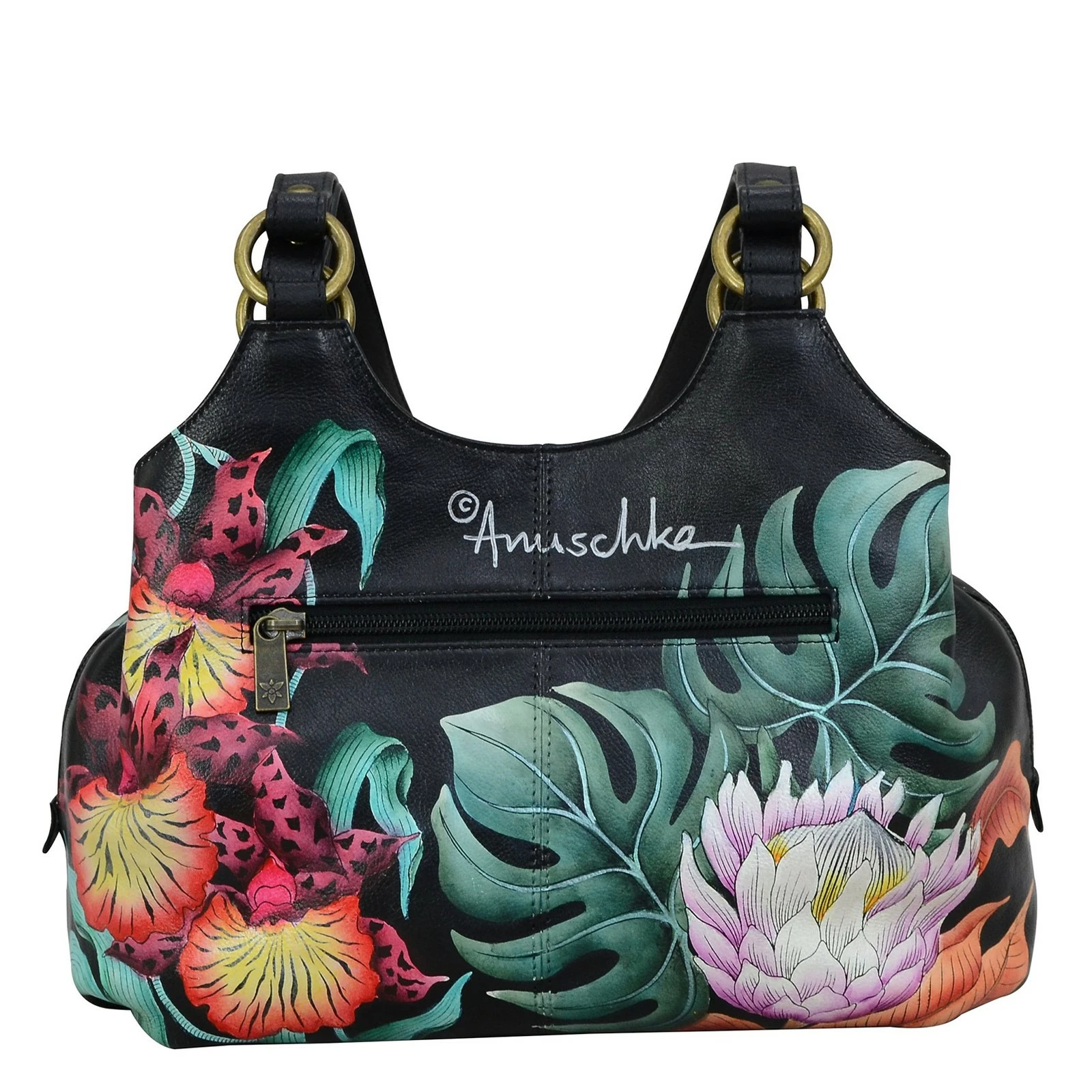 Women's Anuschka, Triple Compartment Satchel 4 Women's Anuschka, Triple Compartment Satchel - Image 2