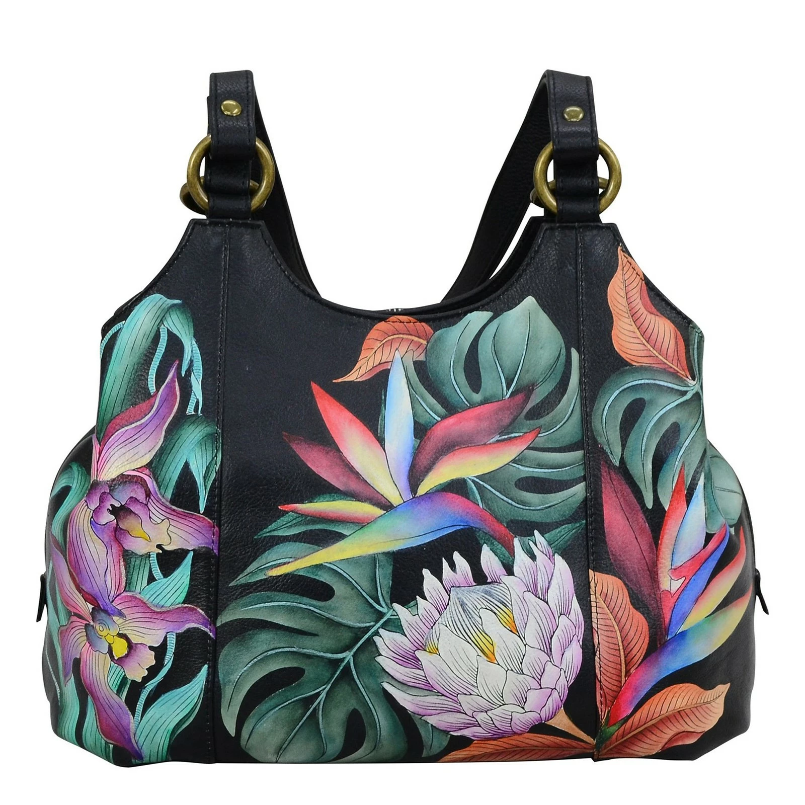 Women's Anuschka, Triple Compartment Satchel 7 Women's Anuschka, Triple Compartment Satchel - Image 5